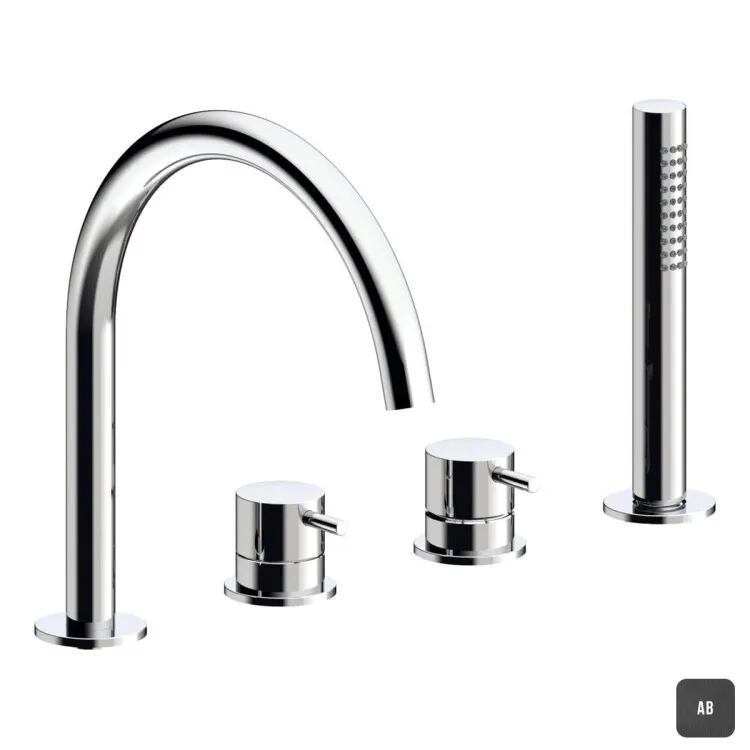 Смеситель для ванны и душа Almar Absolute Black Brushed PVD (E214006.AB)