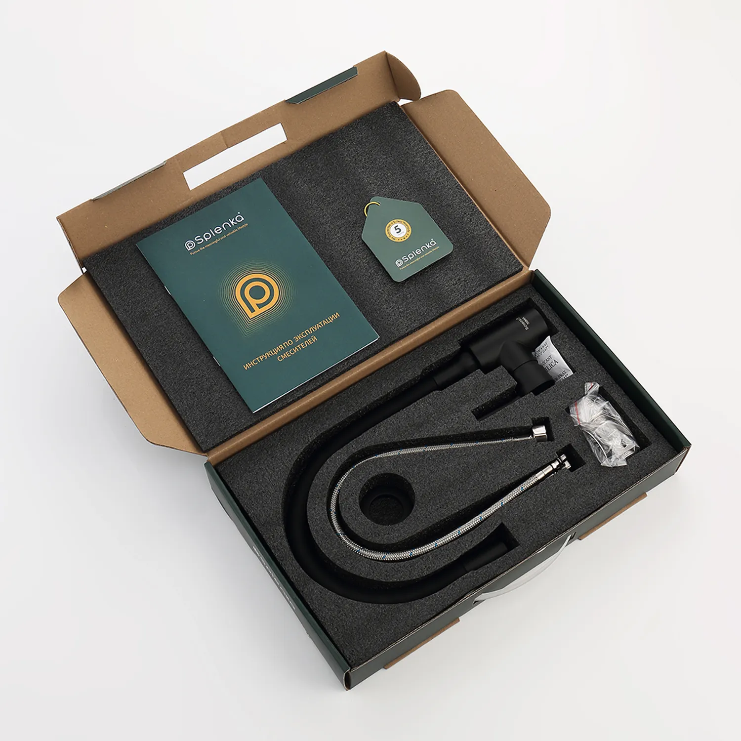 Смеситель Splenka для кухни с гибким изливом (S201.4406.06)