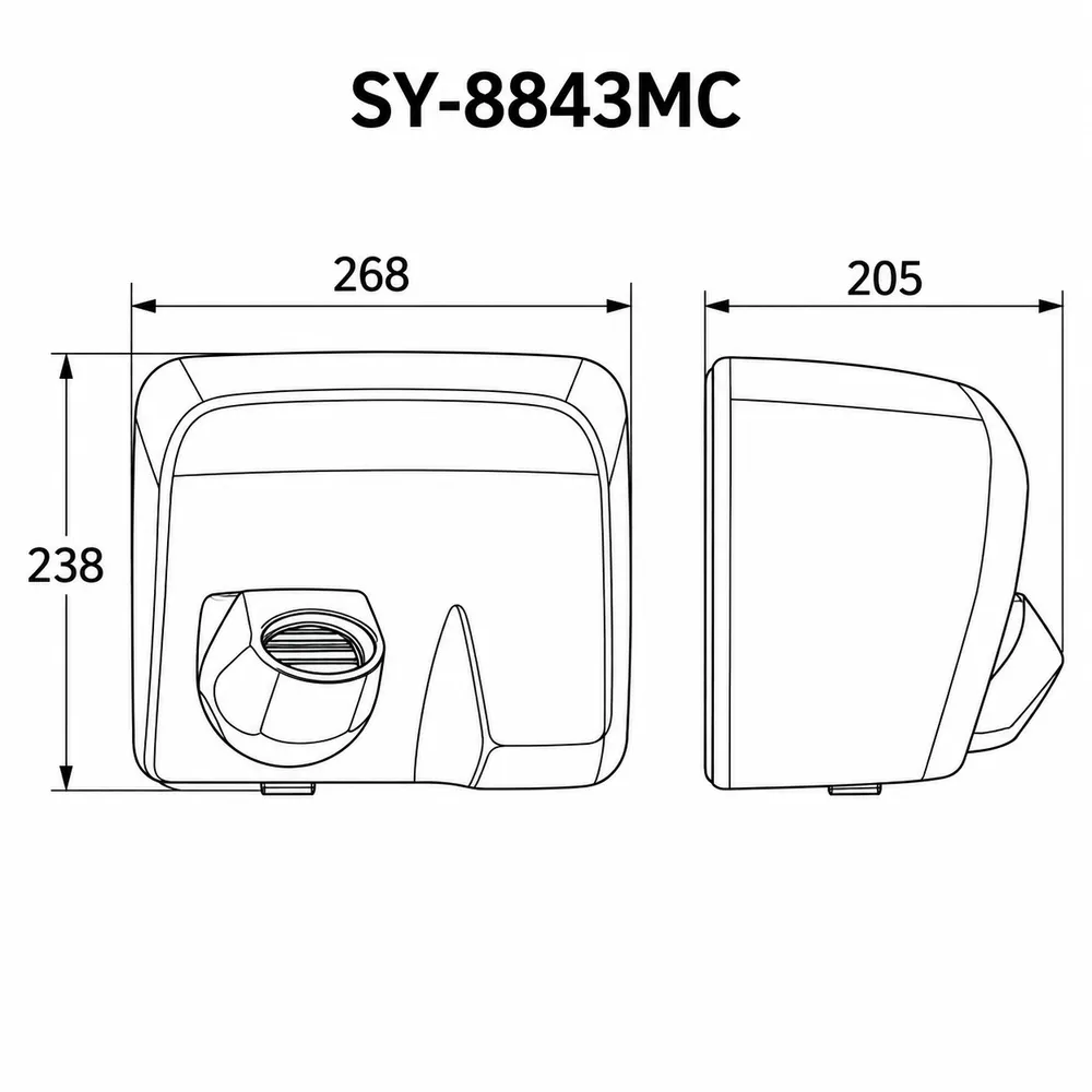 Сушилка для рук SenSyn SY-8843MC, хром