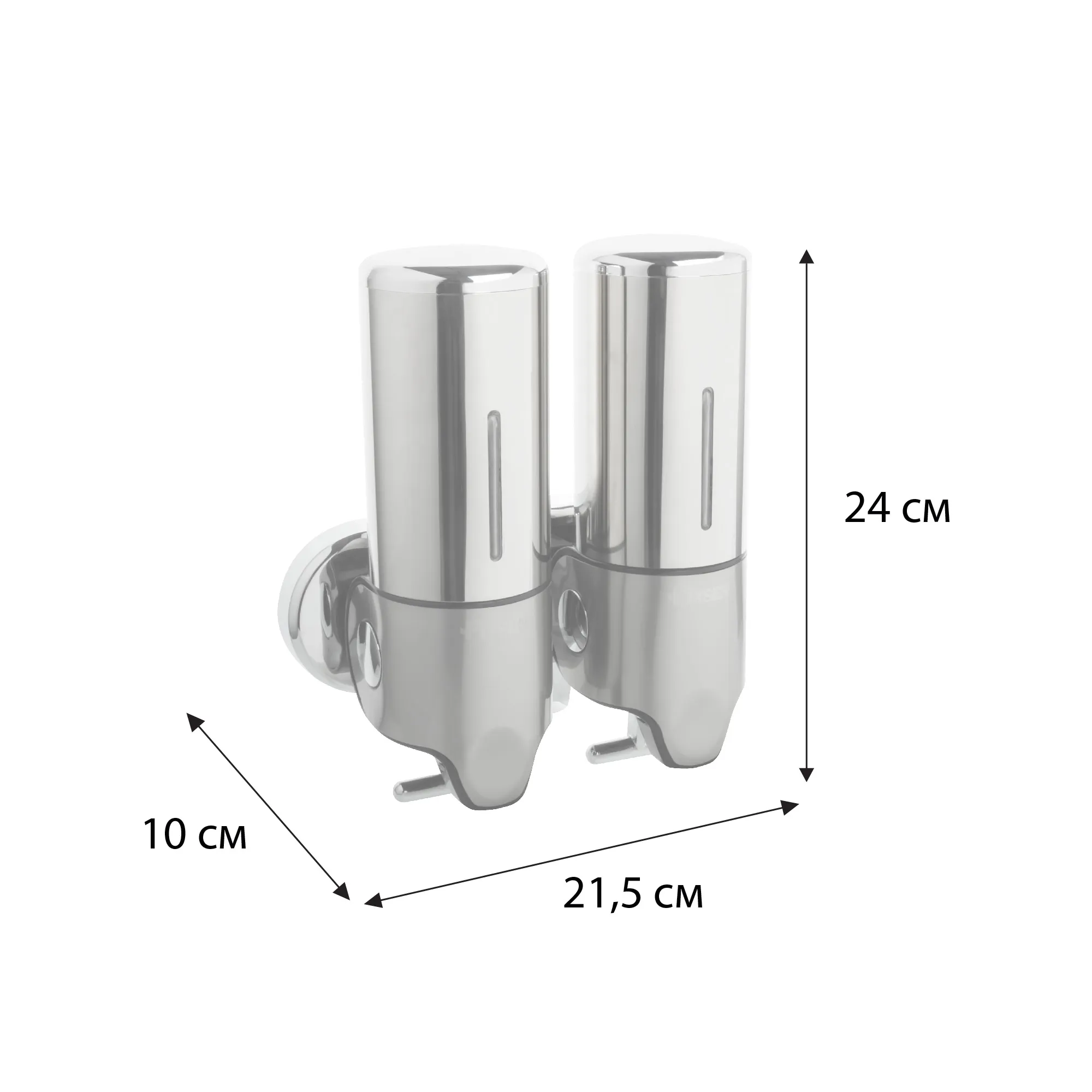 Дозатор жидкого мыла FIXSEN HOTEL FX-31012A-2, серый/хром