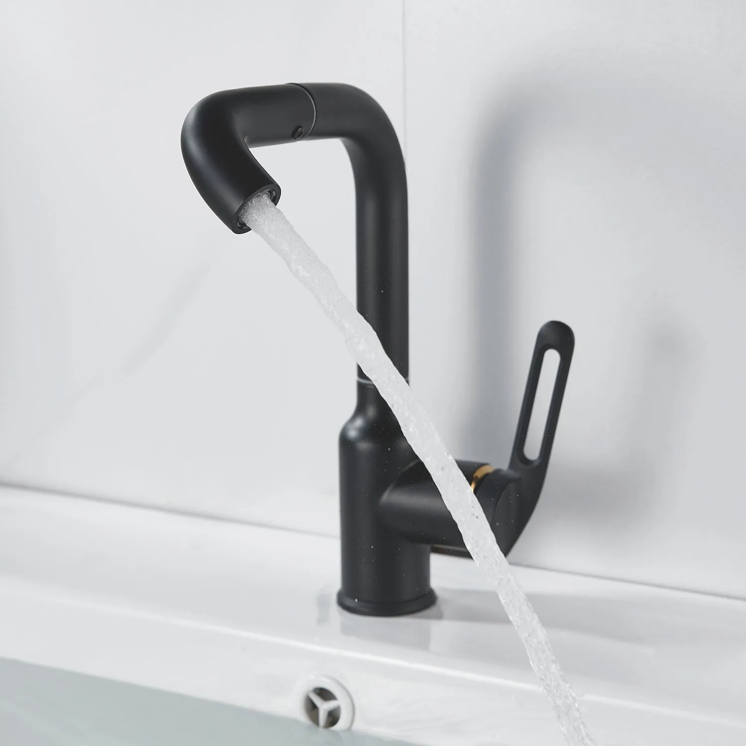 Смеситель для раковины Raffine F201H, черный