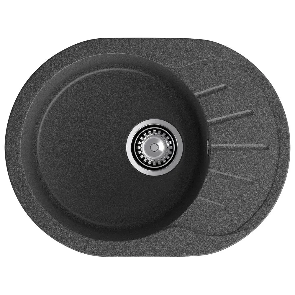 Кухонная мойка GranFest RONDO 580L, графит