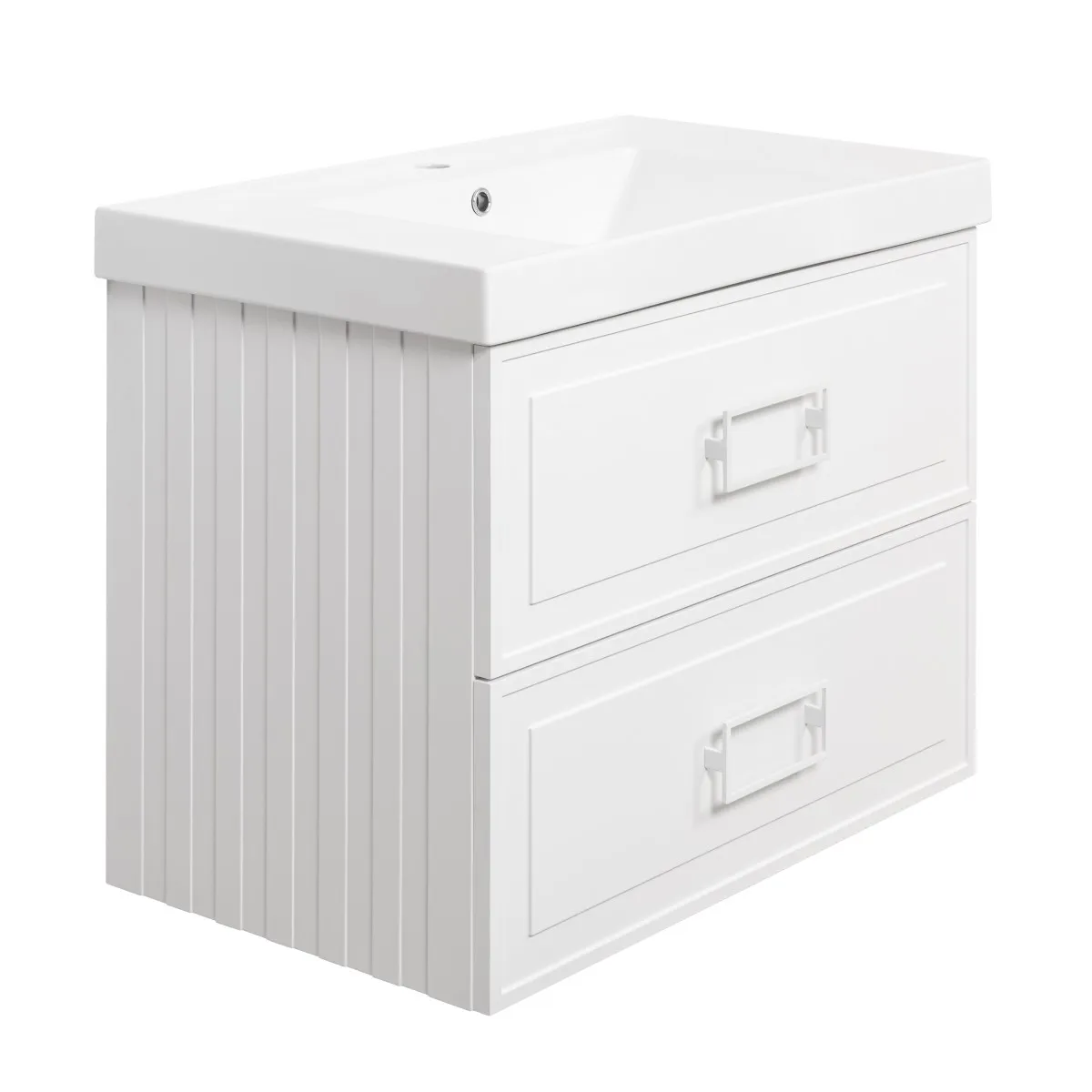 Тумба под раковину подвесная La Fenice Cubo TWIN FNC-01-CUB-B-80-2, белая