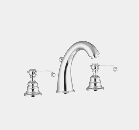 Смеситель для раковины Fima Carlo Frattini Herend, золото/белый (F5421CBOR)