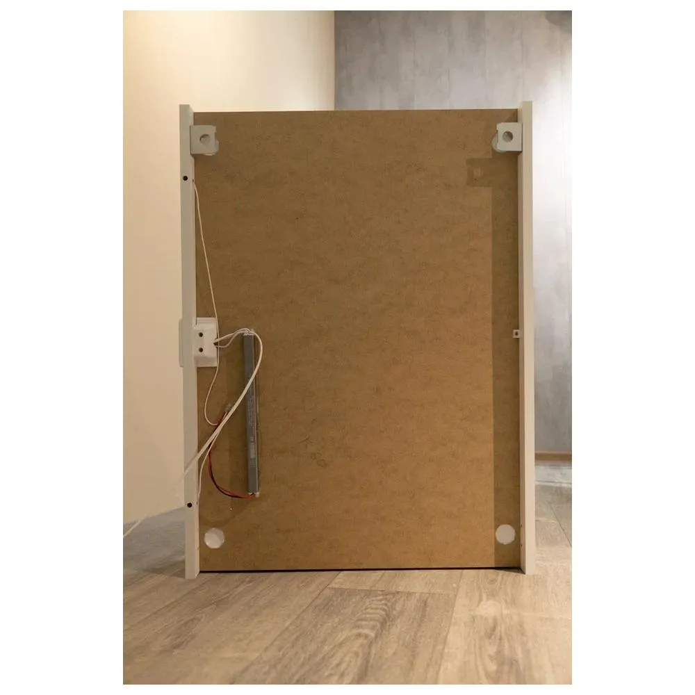 Зеркало-шкаф Silver Mirrors Фиджи 50 - 4.2 левый (часы, ТХ, сенсорный выключатель)