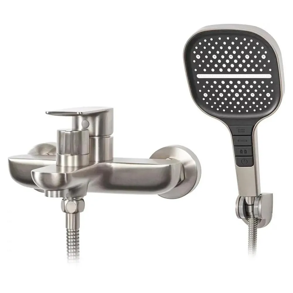 Смеситель для ванны Hansberge H4099NK, никель