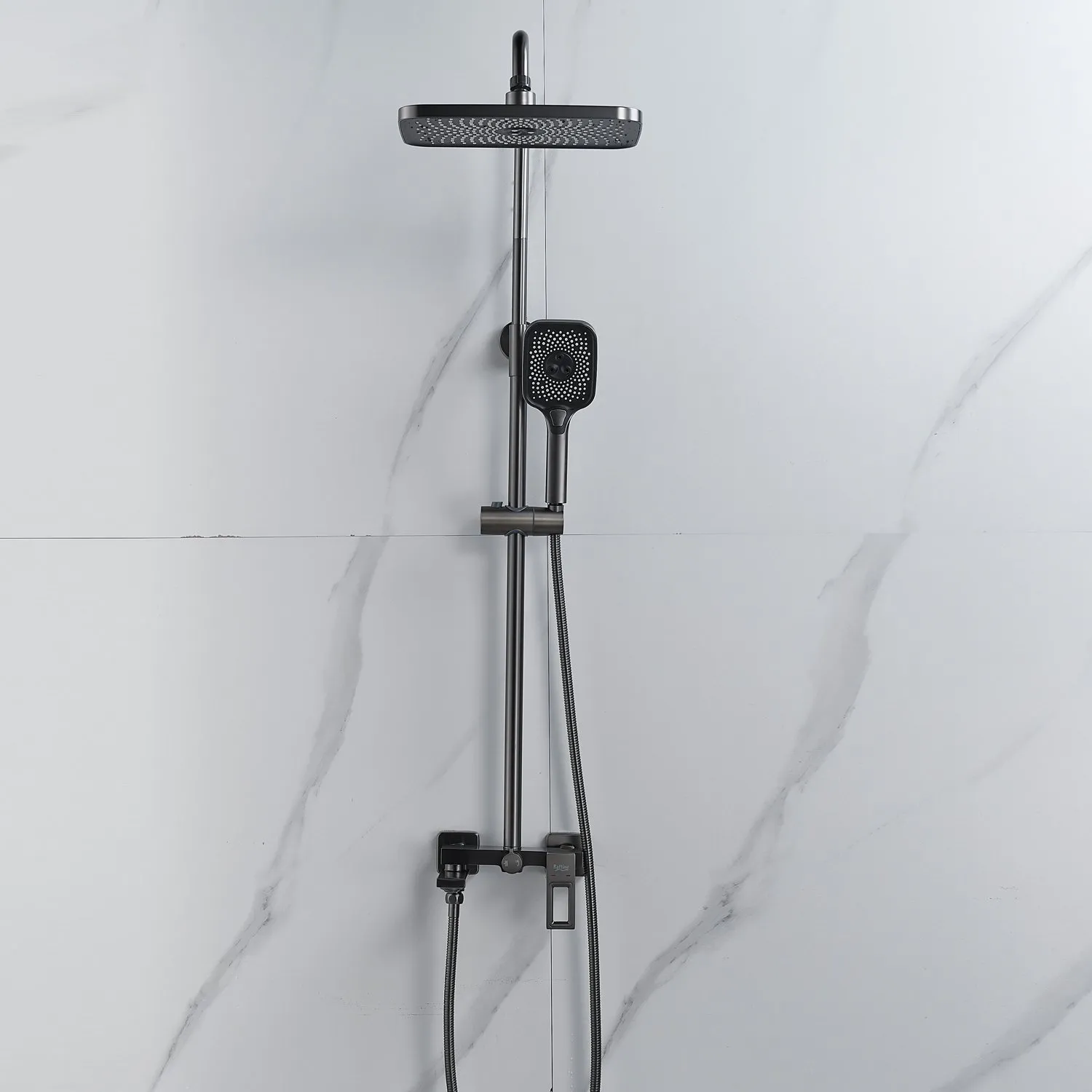 Душевая система Raffine F3696T, оружейная сталь