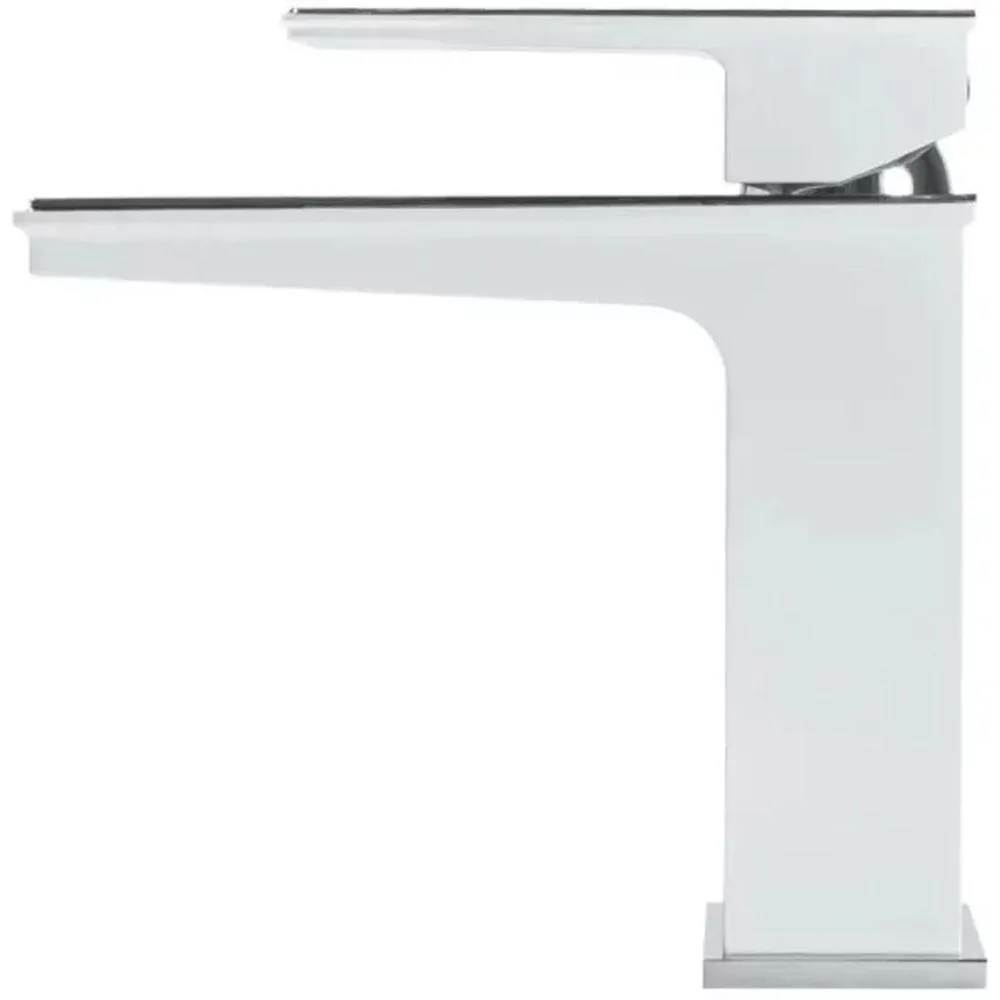 Смеситель для раковины Grocenberg GB2088WC, белый/хром