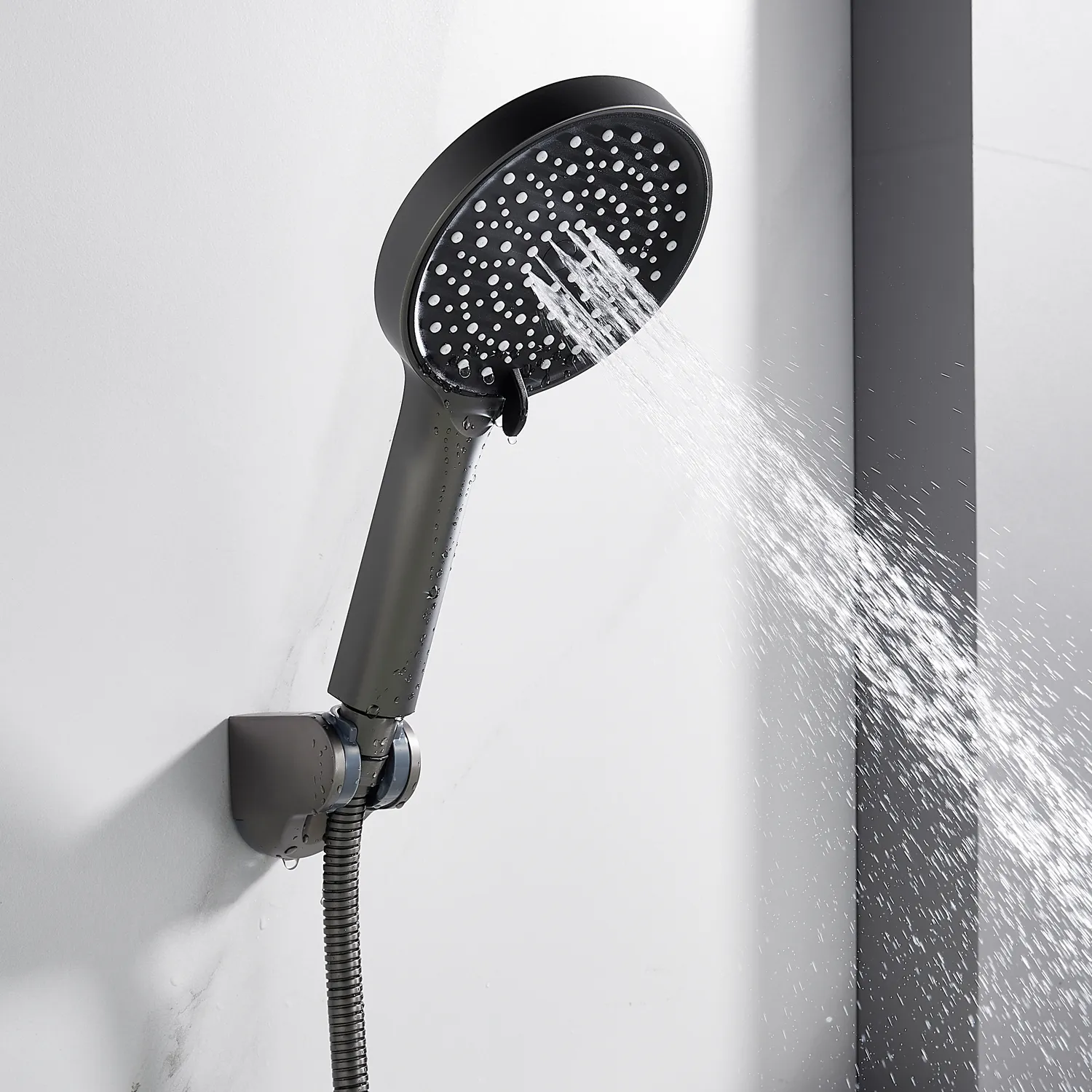 Смеситель для ванны Shevanik S4322T, оружейная сталь