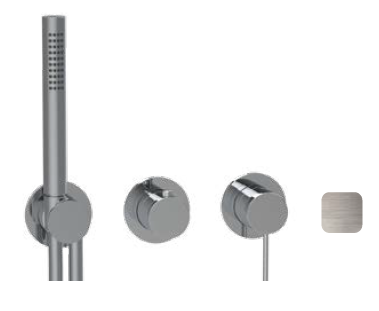 Смеситель для душа Almar 316 Stainless Steel, на 2/3 потребителя, Brushed Nickel (E180142.NB)