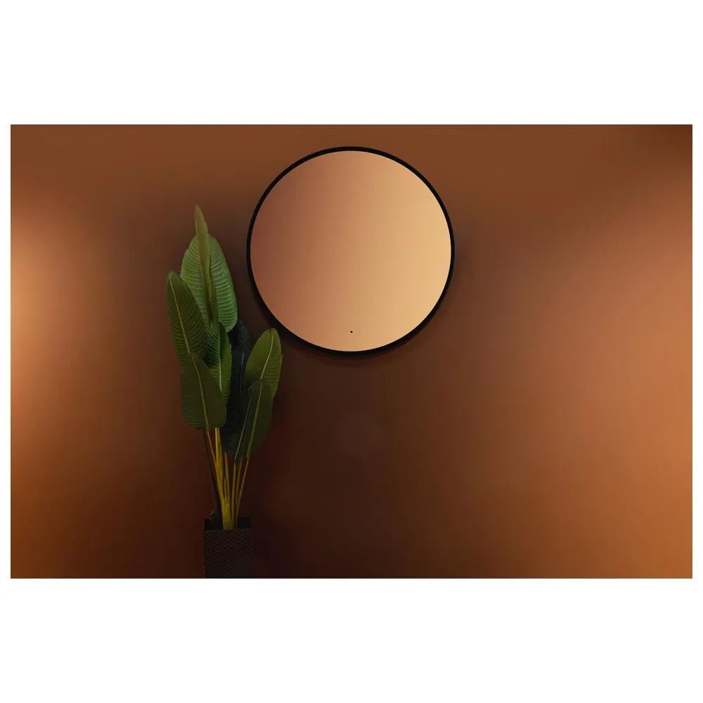 Зеркало Silver Mirrors Monaco-BLACK d1000 (бесконтактный сенсор, доп.упаковка)