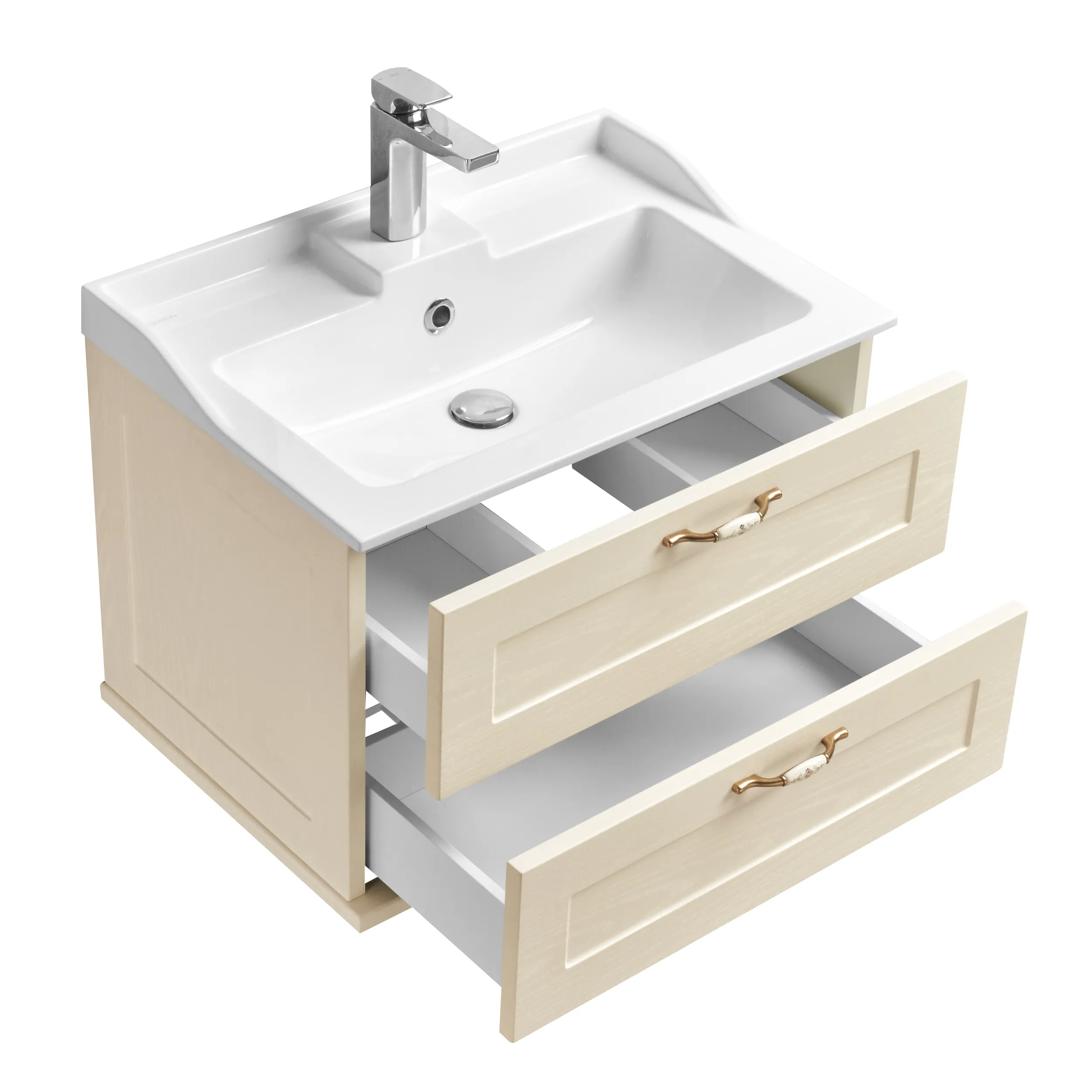 Тумба под раковину Aquaton Леон 65 дуб бежевый (1A187001LBPR0)