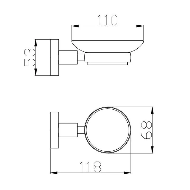 Мыльница Rav Slezak COLORADO COA0300, хром