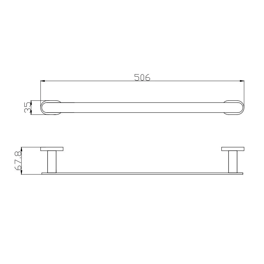 Полотенцедержатель Rav Slezak YUKON YUA0701/50, хром