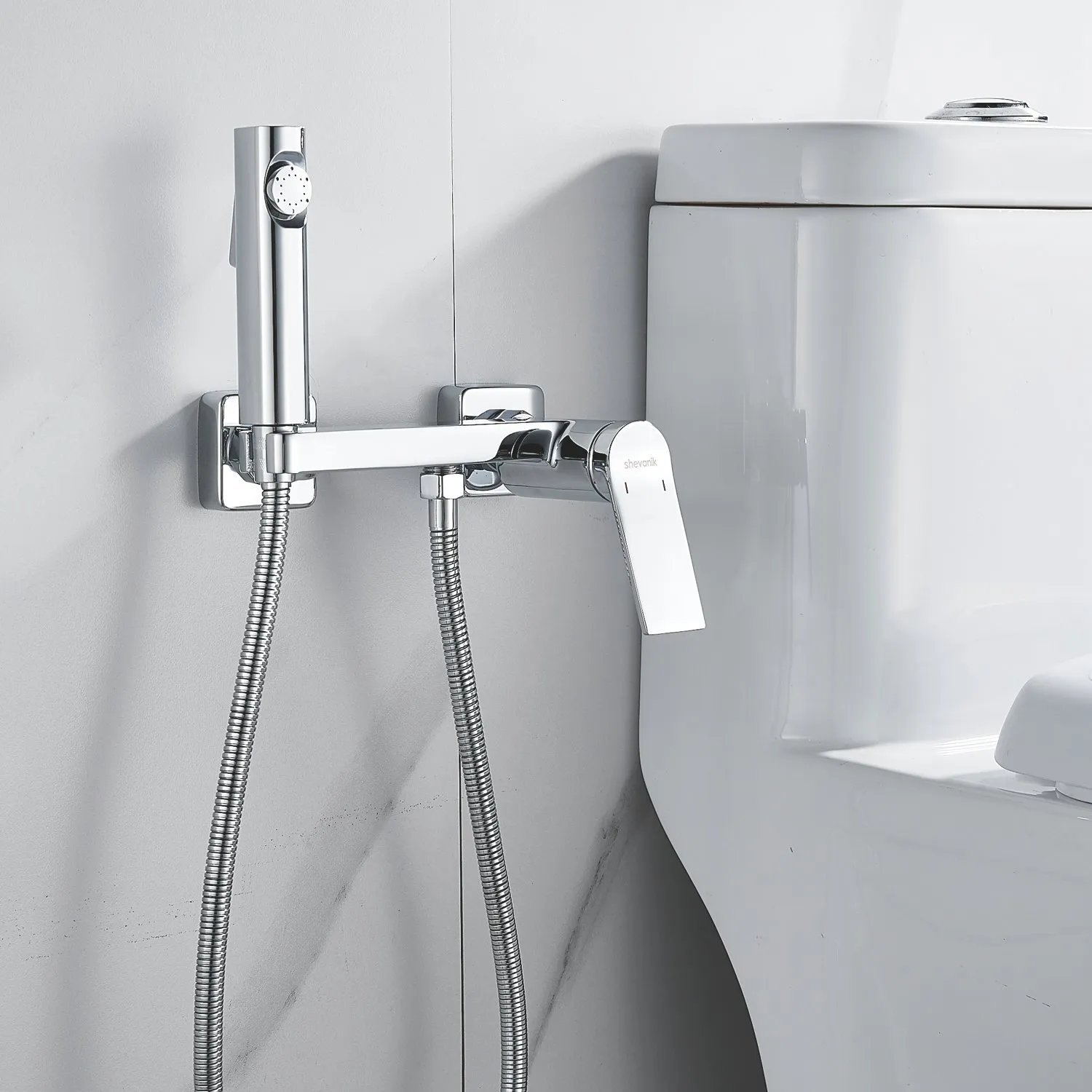 Гигиенический душ со смесителем Shevanik S4105-1, хром