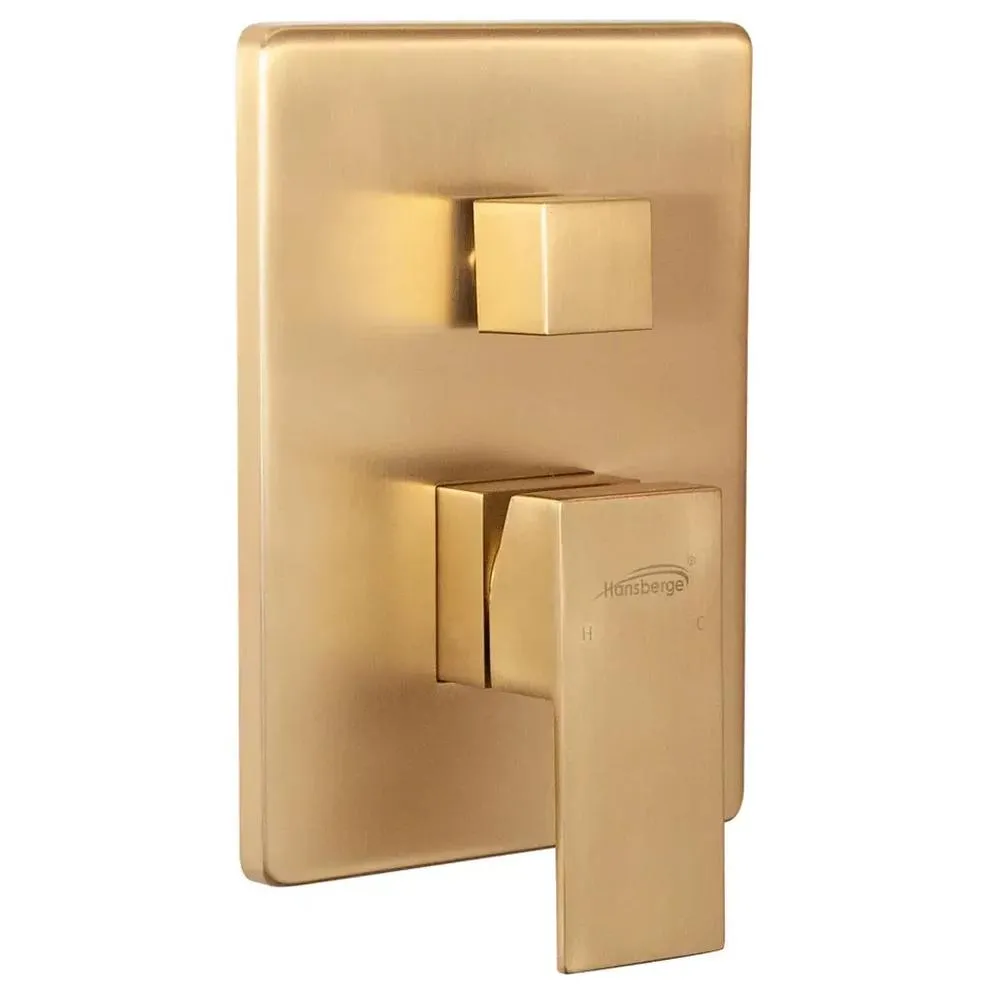 Душевая система встраиваемая (без излива) Hansberge H6070MG, матовое золото