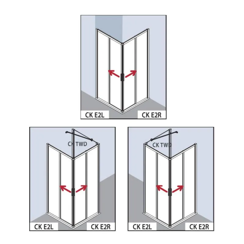Душевая дверь Kermi Cada XS CKE2L08020VPK 100х200 левая