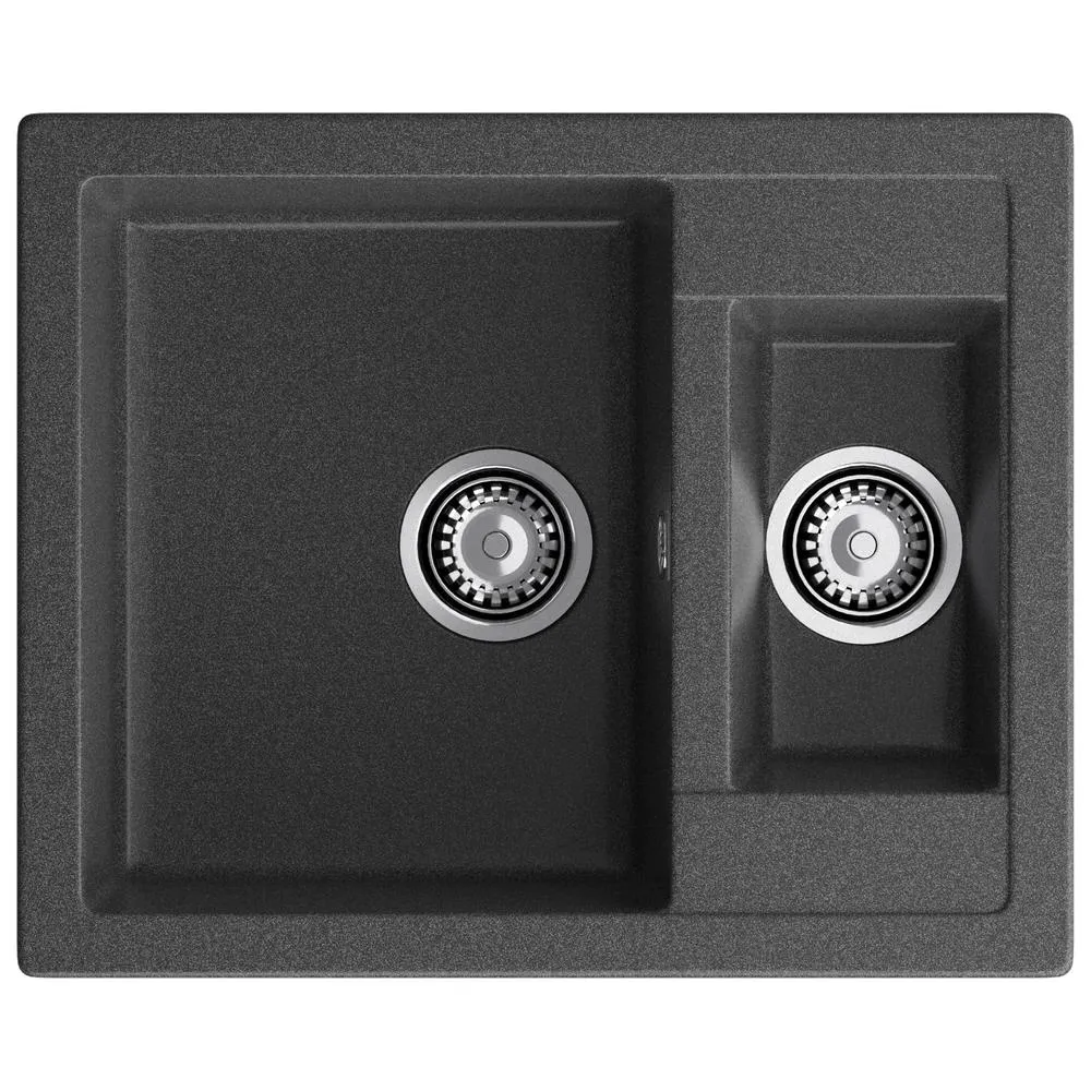 Кухонная мойка GranFest QUADRO 610K, графит