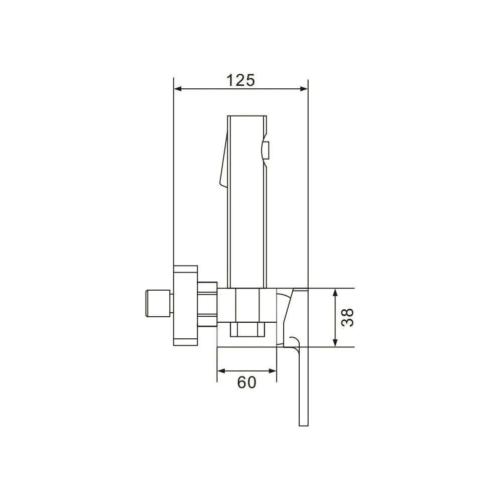 Гигиенический душ со смесителем Raffine F0596H-1, черный