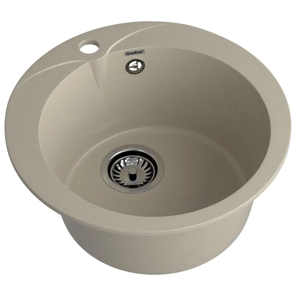 Кухонная мойка GranFest RONDO 480, топаз