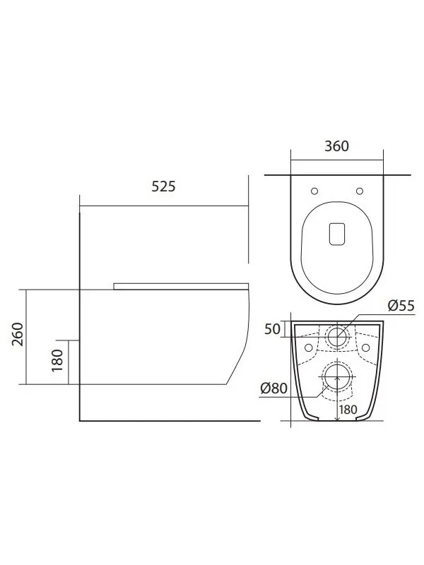 SET AQUATEK ЕВРОПА New-067 4в1 (рама AQUATEK INS-0000025 +крепление KKI-0000002 +кнопка KDI-0000067 +унитаз AQ1106L-00 +тонкое сиденье с механиз)
