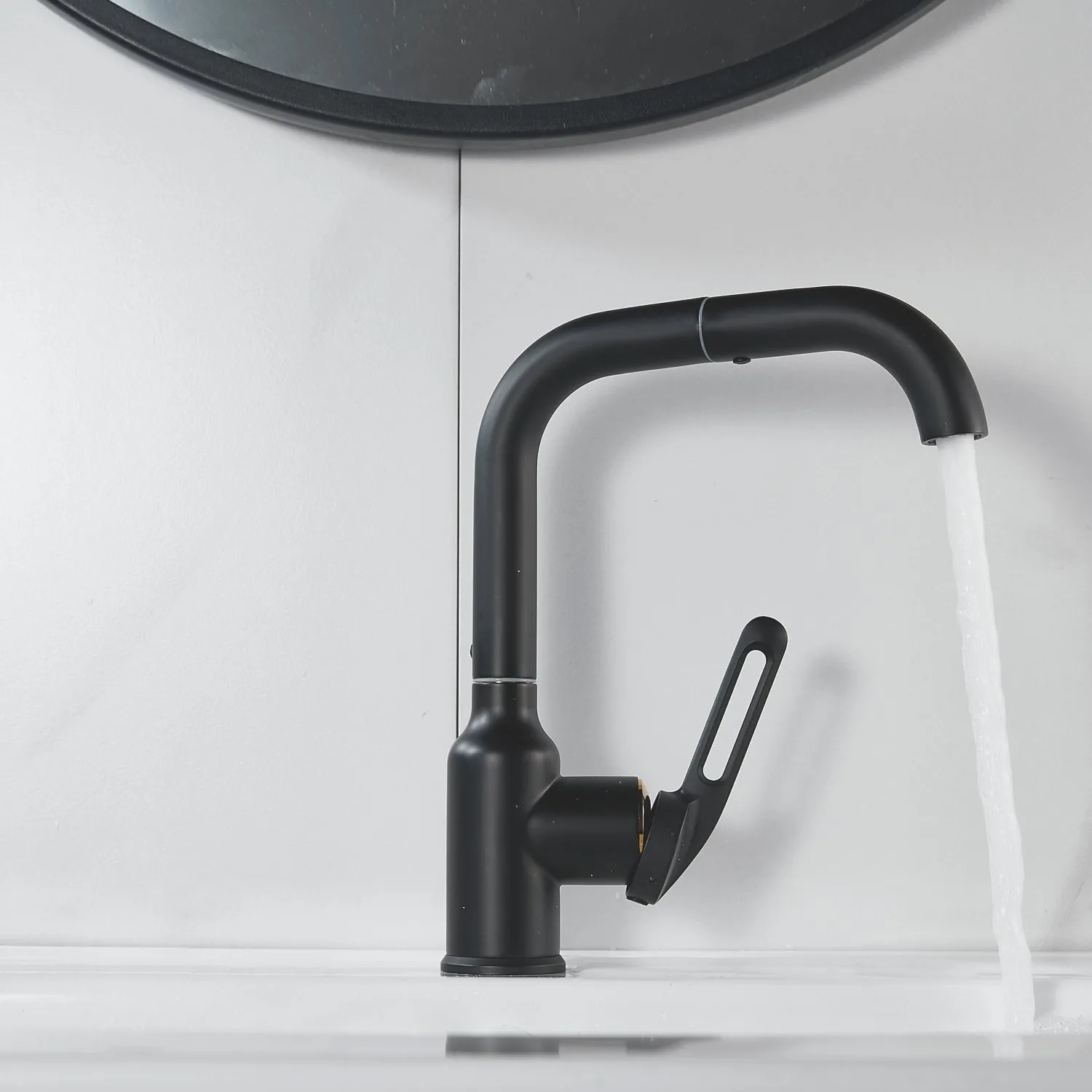 Смеситель для раковины Raffine F201H, черный