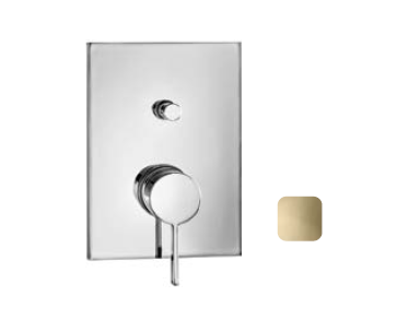 Смеситель для душа Almar Core, на 2 потребителя, с переключателем, Gold Polished PVD (E186542.GO)