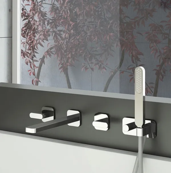 Смеситель для ванны Webert Living LV720901015, хром