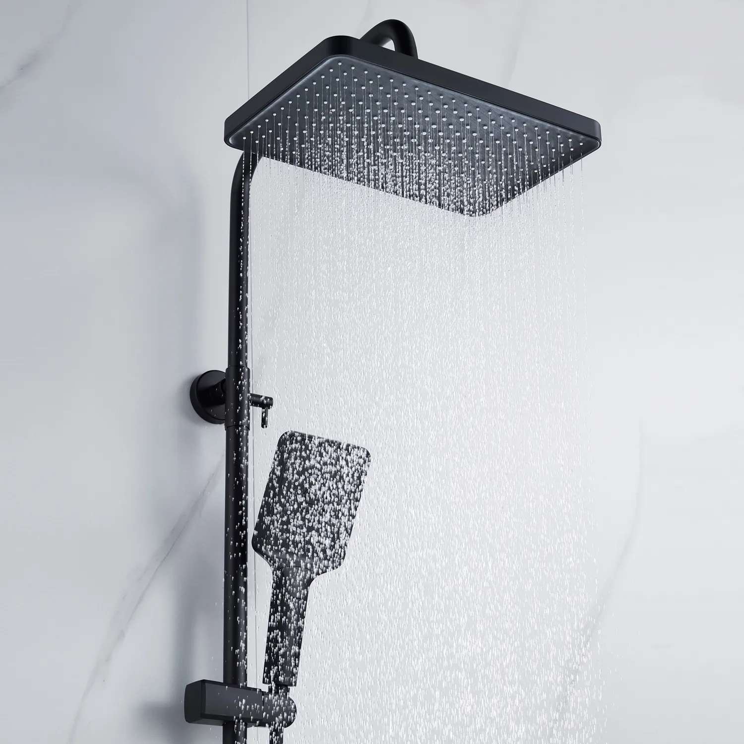 Душевая система Shevanik S4436H, черный