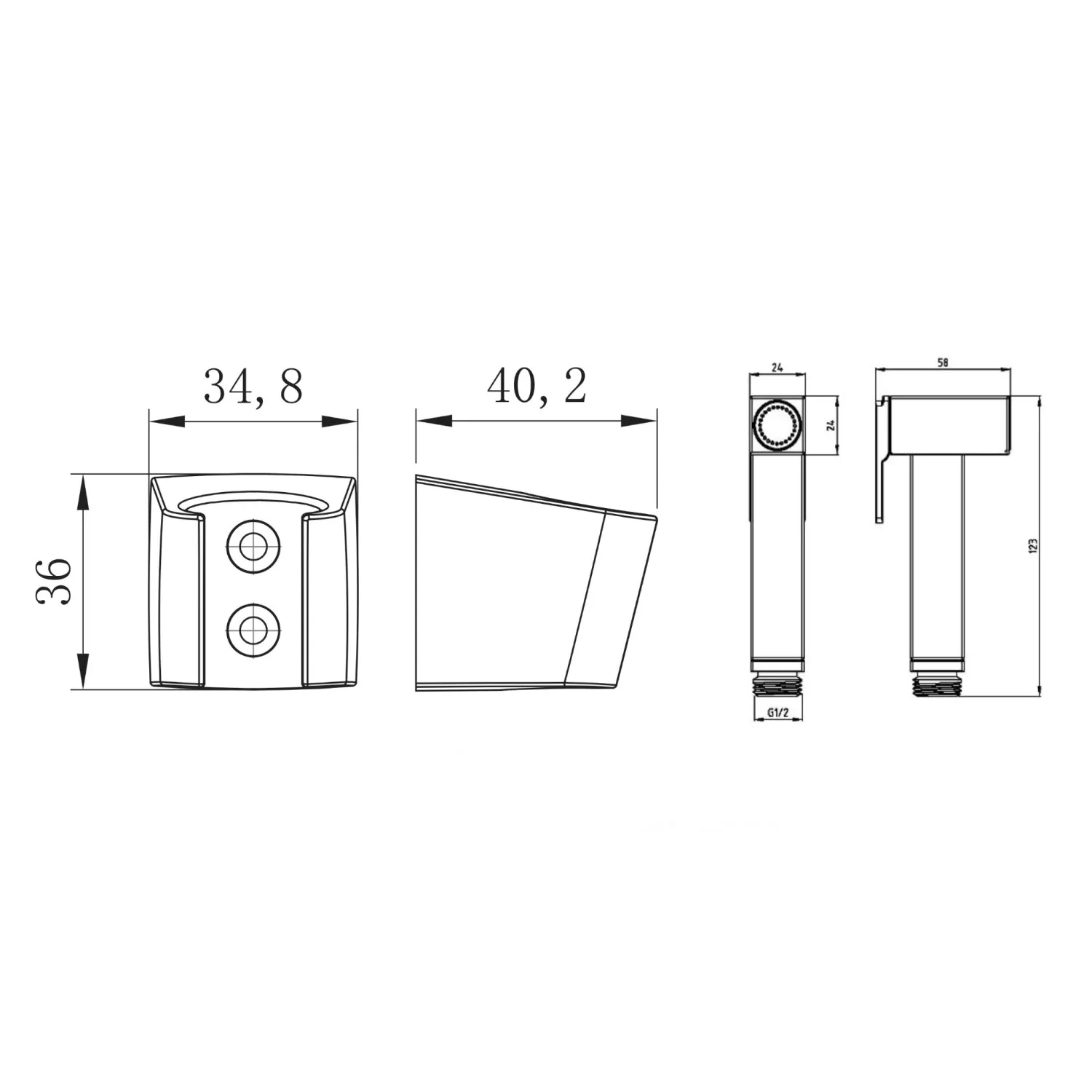 Гигиенический набор D-Lin D61044-A, черный