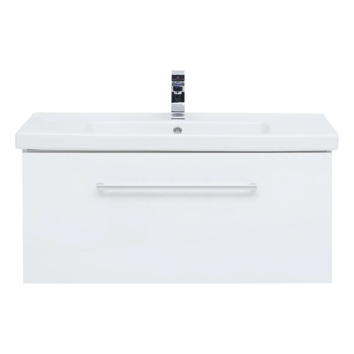 Тумба с раковиной подвесная Dreja Big Inn 100 см, белый