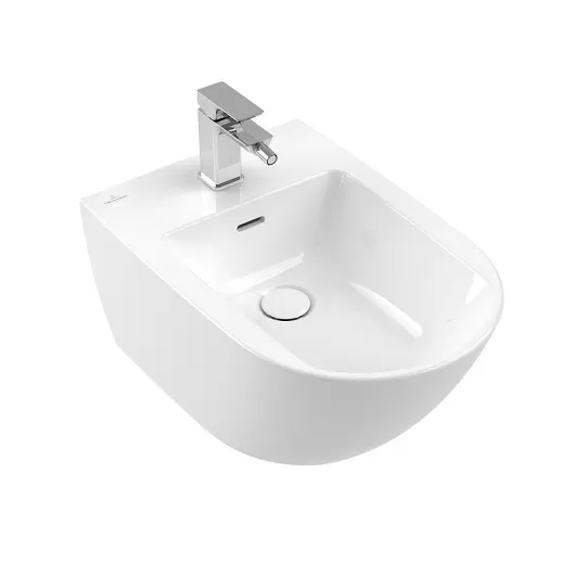 Биде подвесное Villeroy & Boch Subway 3.0 CeramicPlus, Stone White (447000RW)