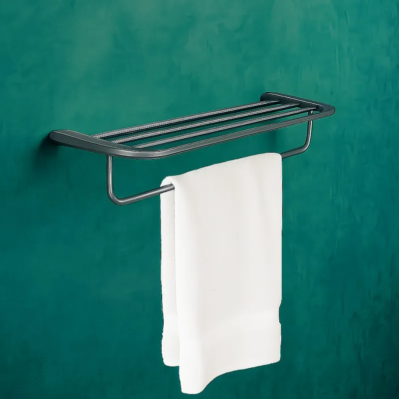 Полка для полотенец Knotlor  TR103GM, оружейная сталь