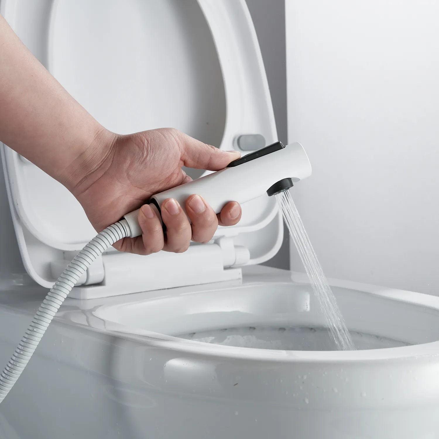 Гигиенический душ со смесителем Shevanik S4005C-1, белый