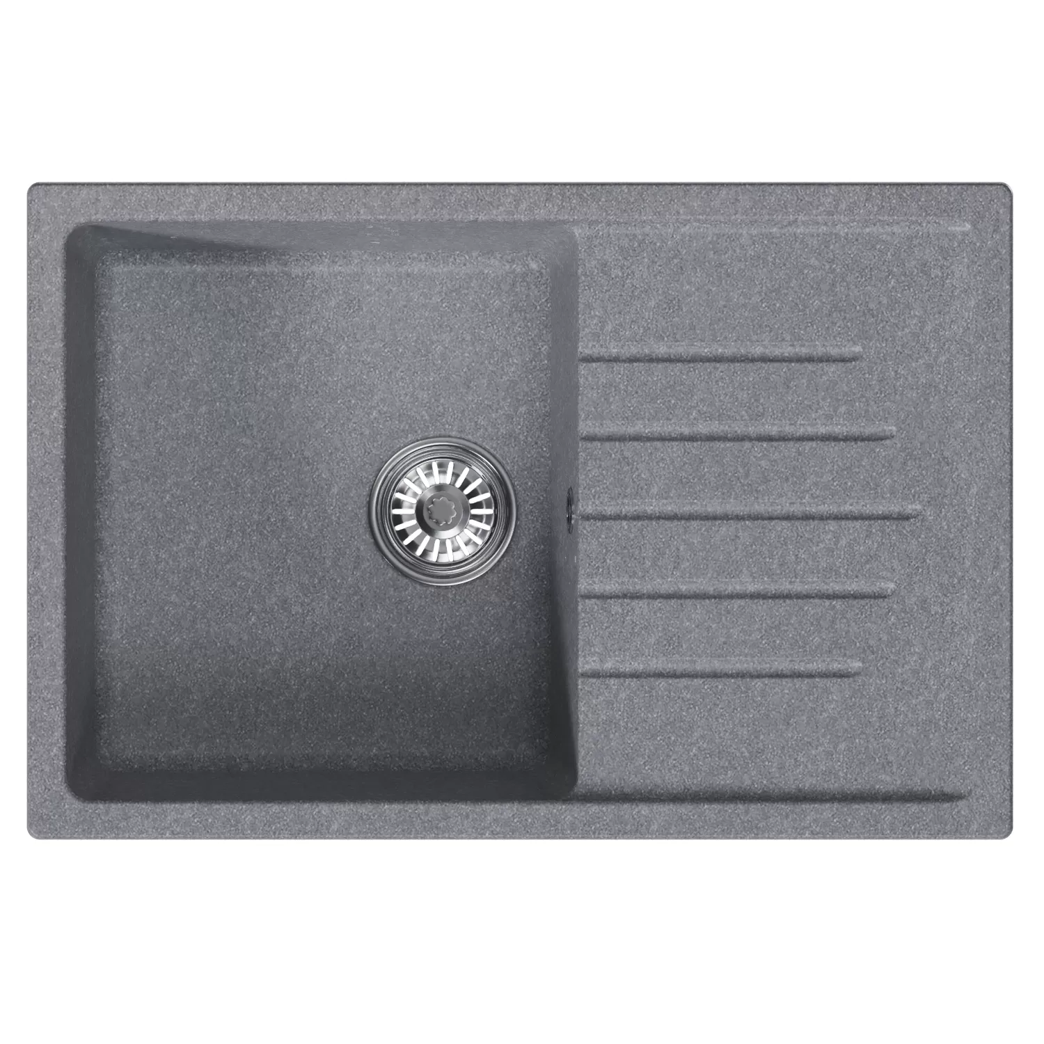 Мойка MIXLINE ML-GM19 с крылом  графит (342) 750*495*200мм NEW (551988)