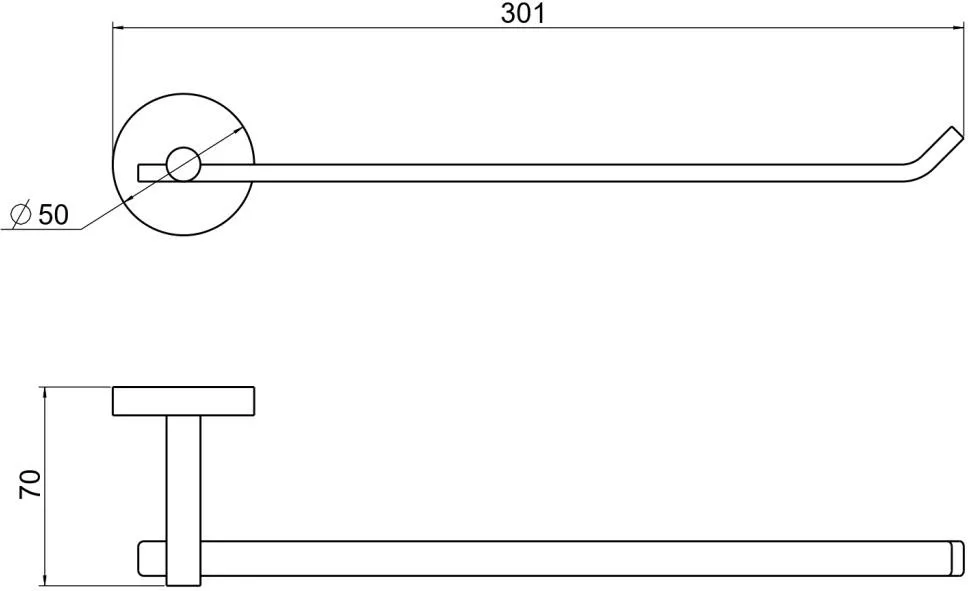 AQ4619CR БЕТТА полотенцедержатель