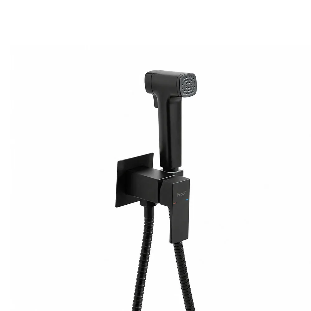 Гигиенический душ со смесителем FRAP F7591-26, черный