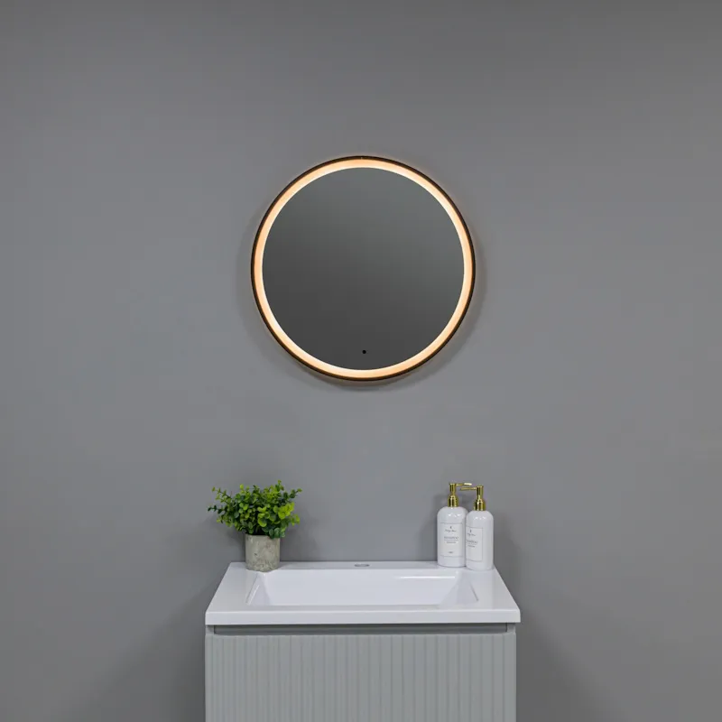 Зеркало Silver Mirrors Делуна/Deluna D600 TX (алюм. профиль, цвет черный, бесконтактный сенсор)