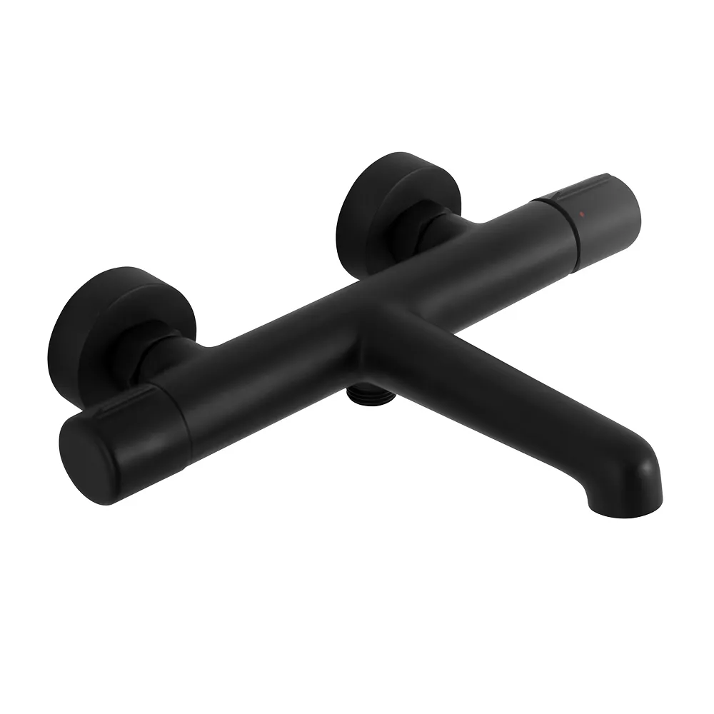 Смеситель для ванны и душа BelBagno Uno, черный матовый (UNO-VASM-NERO)