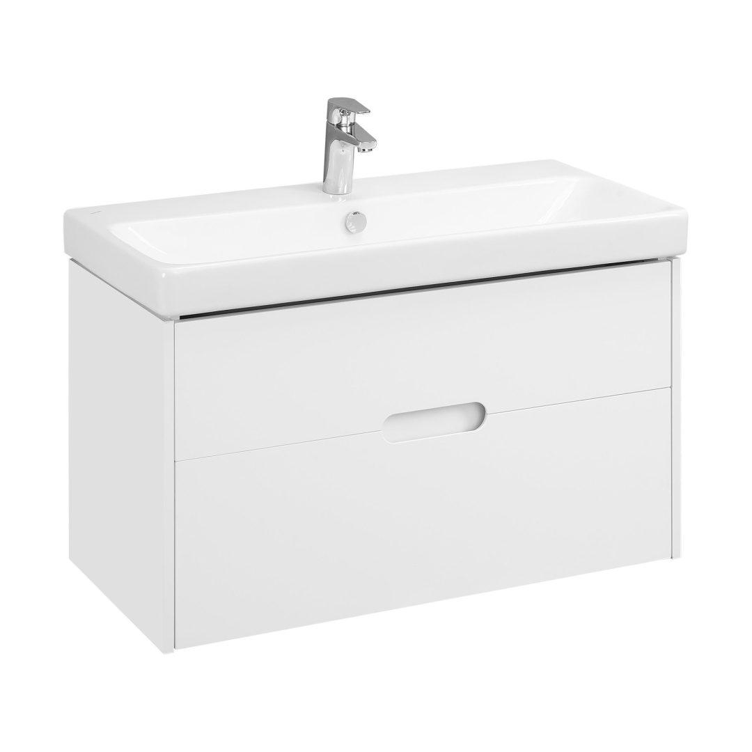 1A2544K0OL010 Набор AQUATON: 1A254401OL010 Тумба-умывальник Оливия 90 Белый матовый/ 1WH501629 Раковина Адриана 90