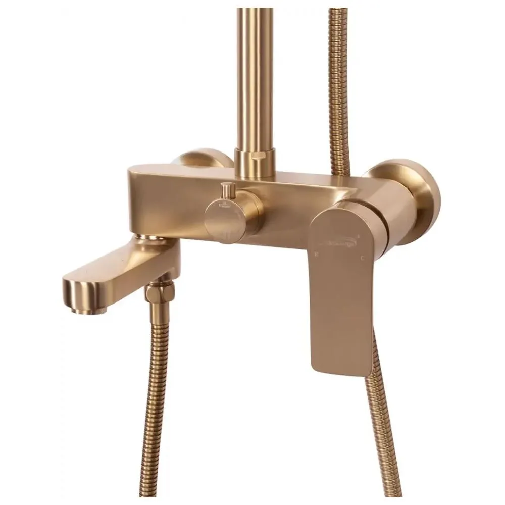 Душевая система Hansberge H5049MG, матовое золото