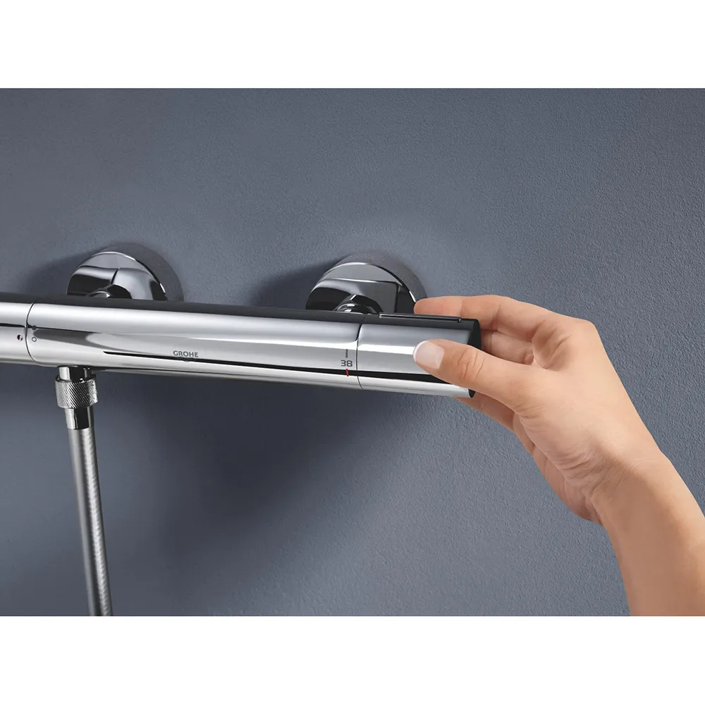 Термостат для душа с подключением шланга Grohe Grohtherm 800 Cosmopolitan хром (34765000)