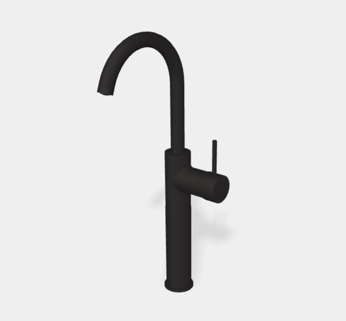 Смеситель для раковины Fima Carlo Frattini Spillo Up, черный матовый (F3041/HNS.1)