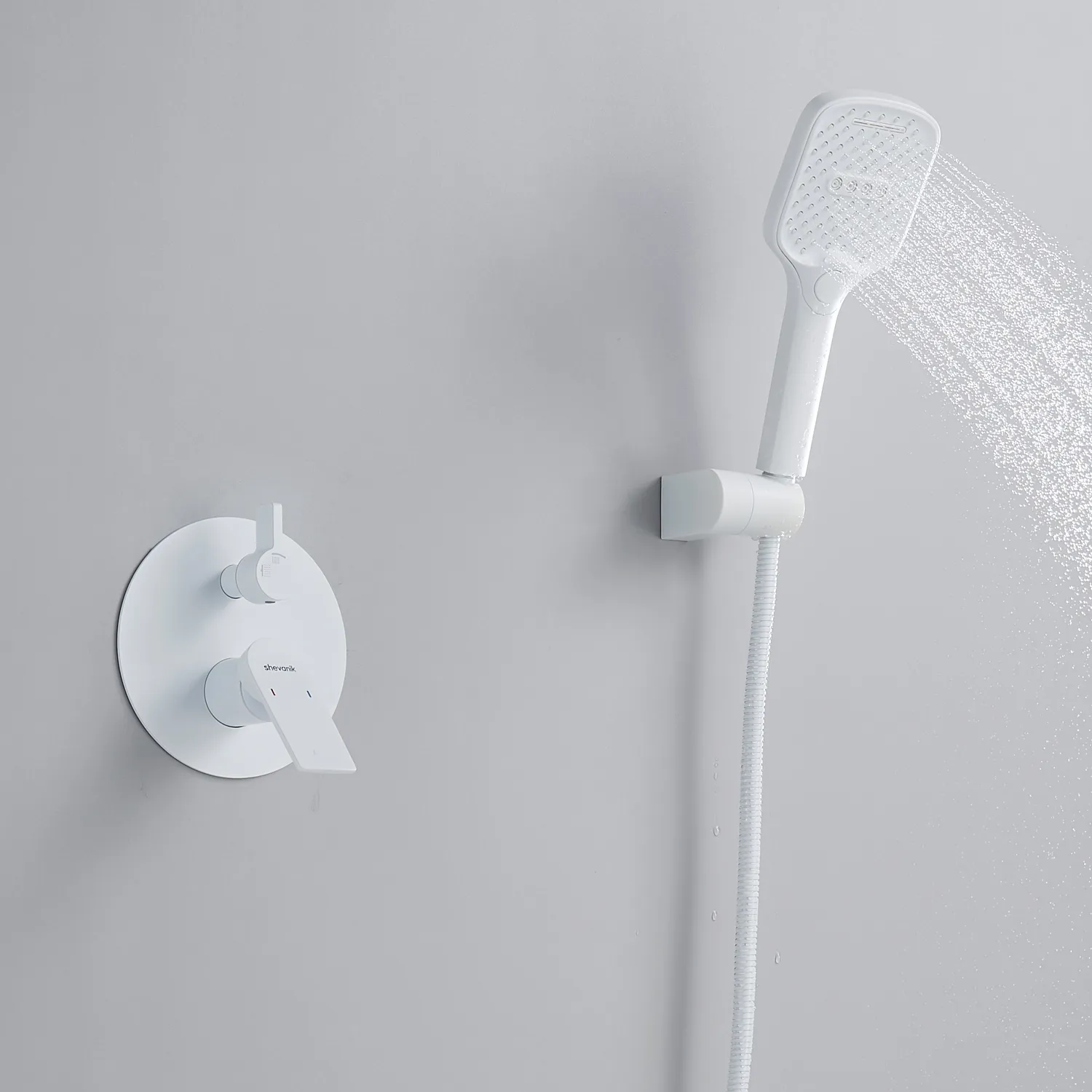 Душевая система встраиваемая Shevanik S4135C, белый