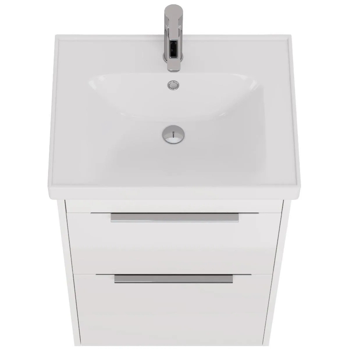 Тумба под раковину подвесная/напольная Dreja Prime 60 см, белый