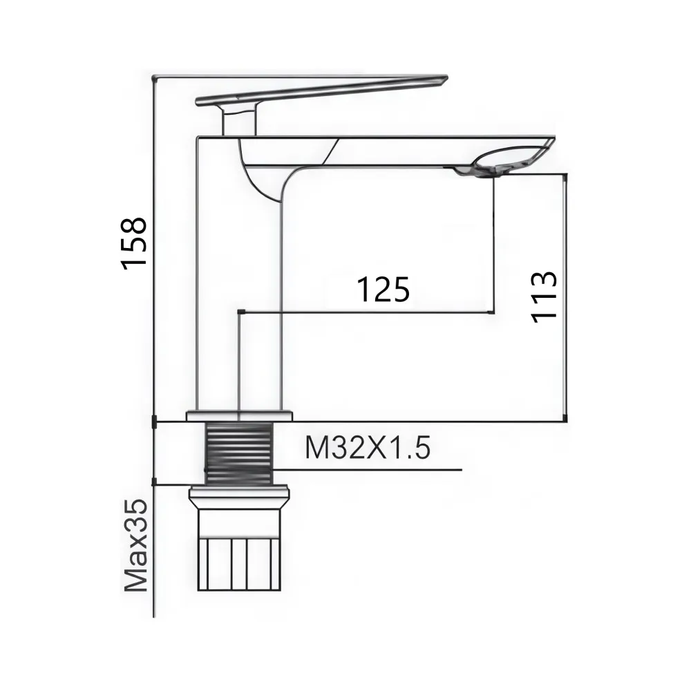 Смеситель для раковины Maretti Campanella CP32RF847, золотой сатин