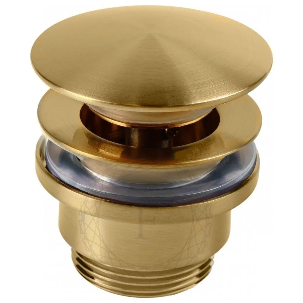 Донный клапан для раковины FILARETE FL75GL, золотой сатин