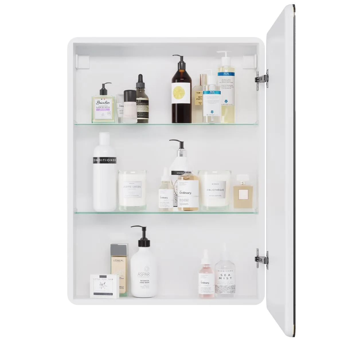 Зеркальный шкаф Dreja Point 60 см, белый