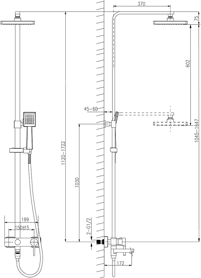 Душевая стойка Lemark Tropic (LM7004C)