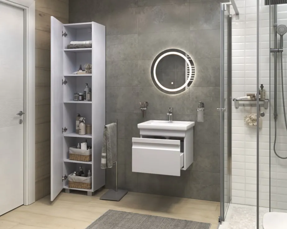 Тумба с раковиной подвесная VIGO Holly tp.HOL.FOS.50.1Y, 50 см